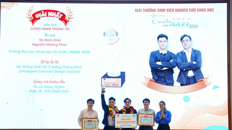187 đề tài đoạt giải sinh viên nghiên cứu khoa học - Euréka lần thứ 26