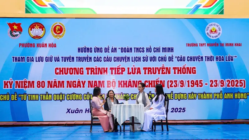 Đoàn phường Xuân Hòa lan tỏa tinh thần Nam bộ kháng chiến đến thế hệ trẻ