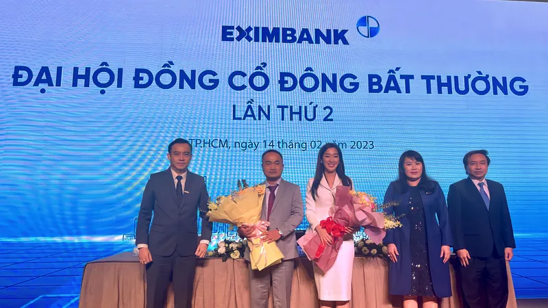 Các thành viên trong HĐQT mới của Eximbank. Ảnh: HẠNH NHUNG