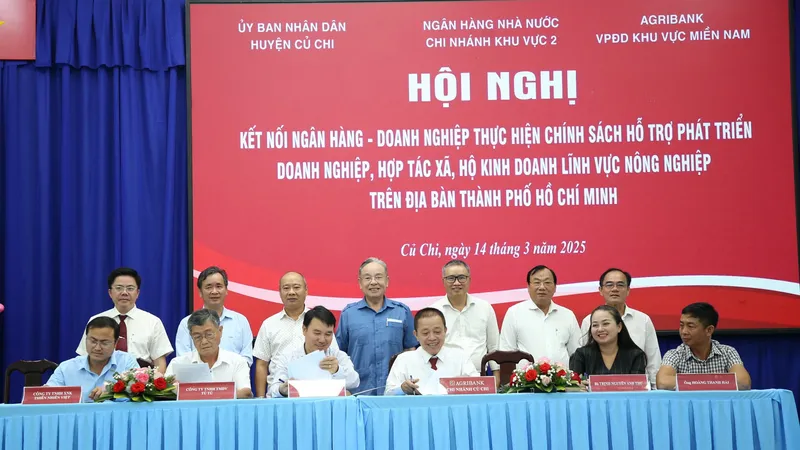 Một hội nghị kết nối ngân hàng- doanh nghiệp tại huyện Củ Chi