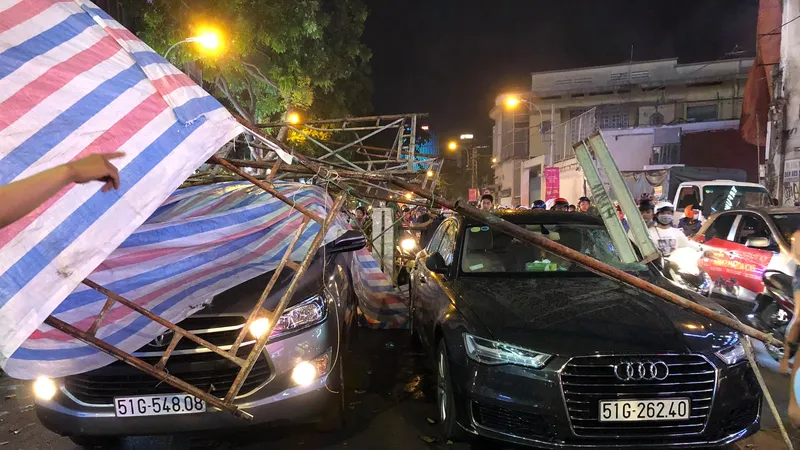 Hiện trường vụ việc. Ảnh: ĐAN NGUYÊN