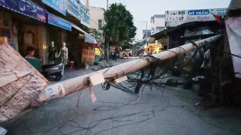 Hiện trường được phong tỏa. Ảnh: ĐAN NGUYÊN