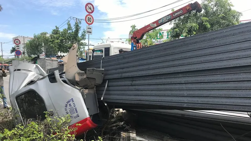 Hiện trường vụ việc. Ảnh: ĐAN NGUYÊN 