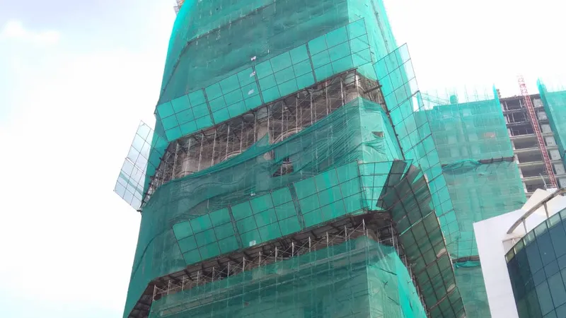 Công trình nơi xảy ra vụ việc. Ảnh: CHÍ THẠCH