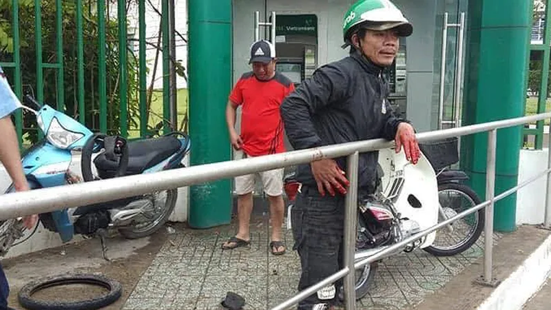 Hiện trường vụ việc. Ảnh: ĐAN NGUYÊN 