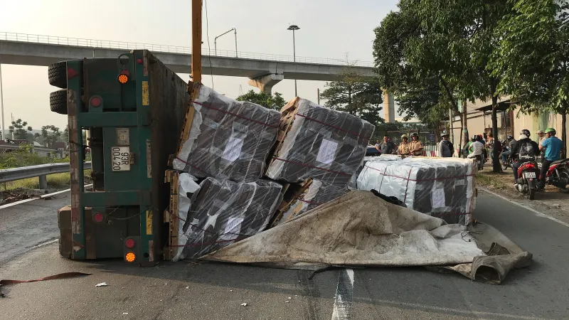 Hiện trường vụ việc. Ảnh: CHÍ PHƯỚC 