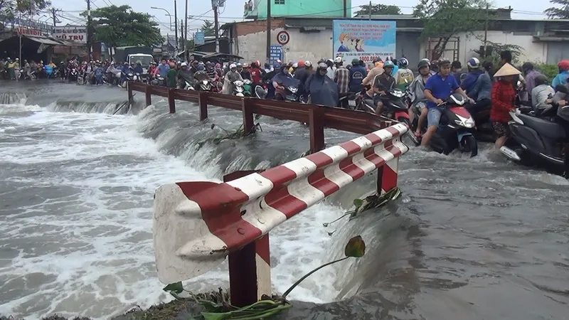 Hiện trường vụ việc. Ảnh: CHÍ THẠCH 