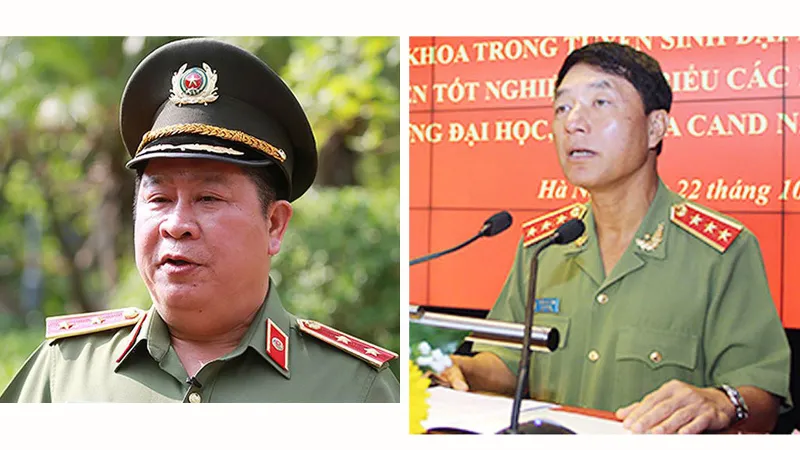 Ông Bùi Văn Thành (bên trái) và ông Trần Việt Tân