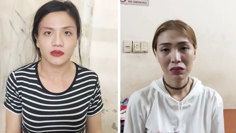 2 đối tượng tại cơ quan công an