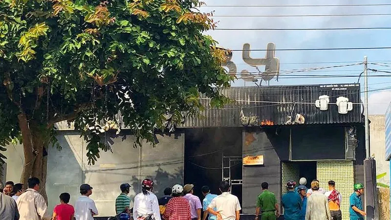 Nhà hàng nơi xảy ra vụ cháy. 