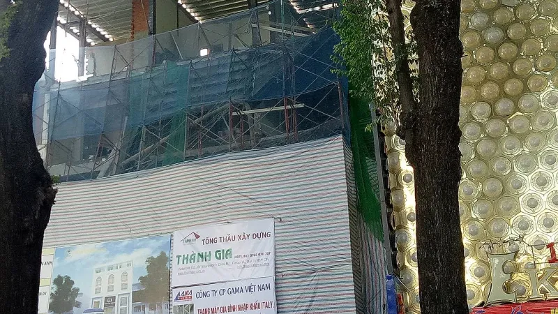Công trình nơi xảy ra vụ việc 