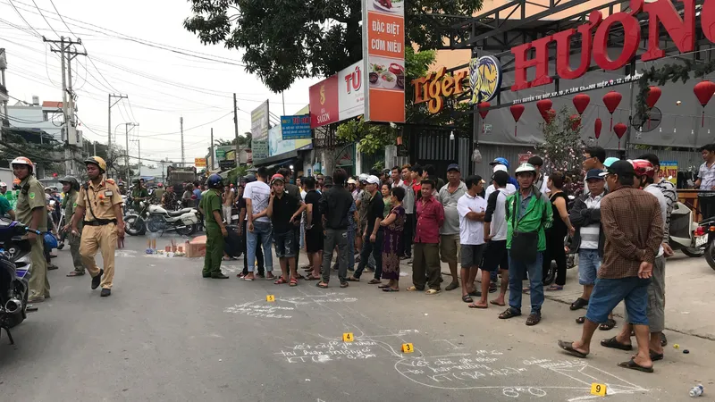 Hiện trường vụ việc. Ảnh: CHÍ THẠCH 