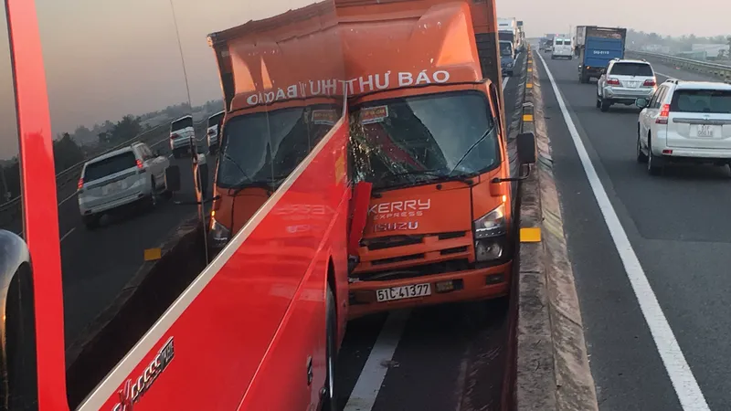 Hiện trường vụ tai nạn. Ảnh: CHÍ PHƯỚC 
