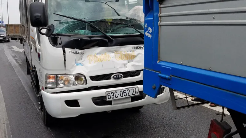Hiện trường vụ tai nạn. Ảnh: C.T