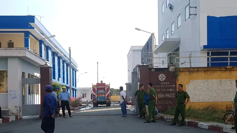 Hiện trường được lực lượng phong tỏa. Ảnh: C.T