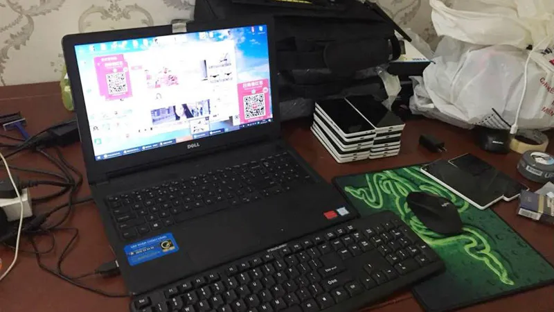 Tang vật 1 vụ án liên quan đến người nước ngoài tổ chức đánh bạc trước đó.