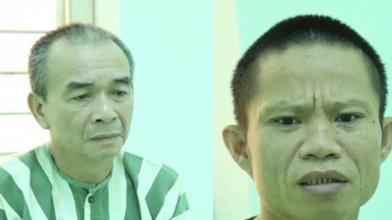 Hai đối tượng tại cơ quan công an