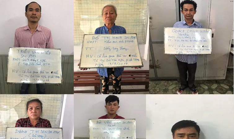 Nhóm đối tượng tại công an