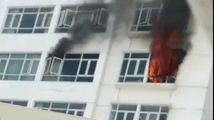  Chung cư Hoàng Anh Gia Lai Goldhouse nơi xảy ra vụ cháy. 