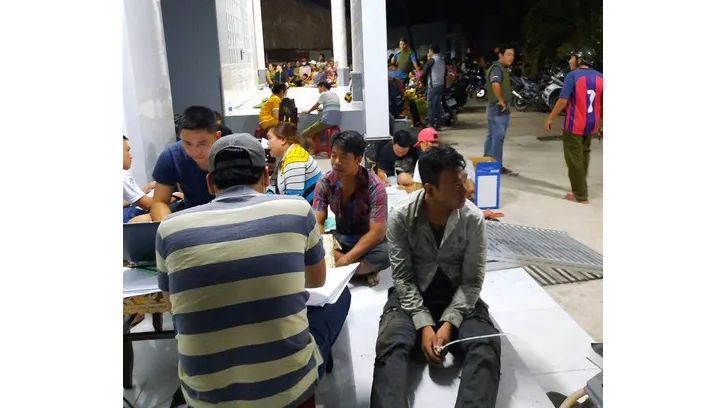 Các đối tượng bị bắt giữ tại hiện trường