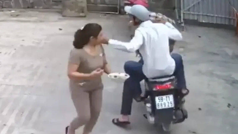Hình ảnh 1 vụ cướp giật tài sản trước đó. 