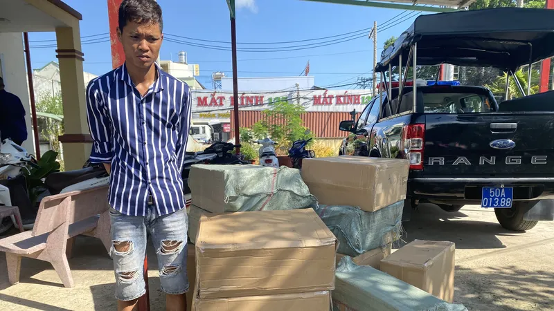 Đối tượng Danh Hoàng cùng tang vật