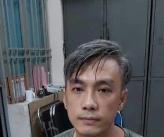 Đối tượng Thắng tại cơ quan công an
