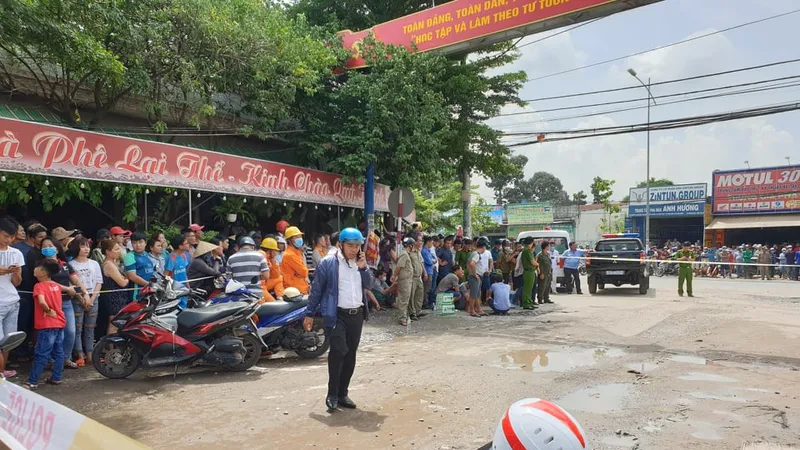 Hiện trường được phong tỏa