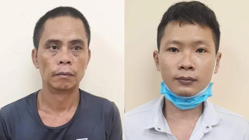 Hai đối tượng tại cơ quan công an