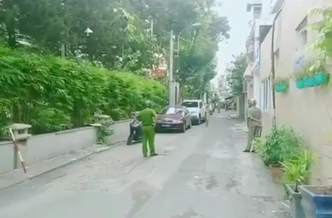 Công an tại hiện trường