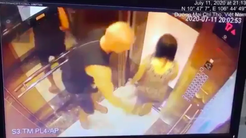 Hình ảnh vụ việc cắt từ clip 