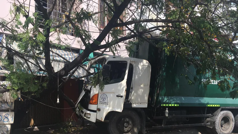 Hiện trường vụ việc. Ảnh: CHÍ THẠCH 