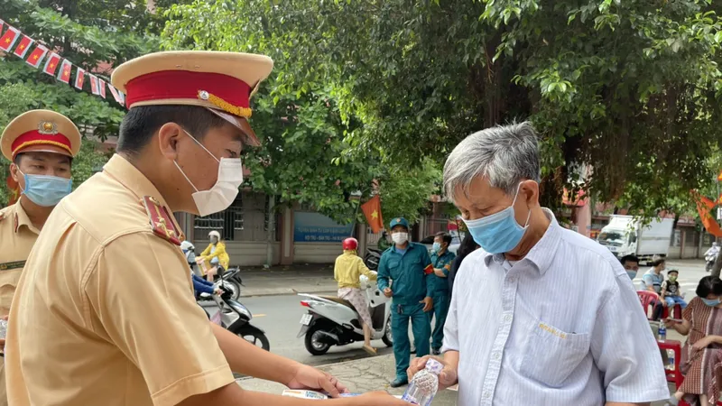 CSGT TPHCM đảm bảo trật tự an toàn giao thông, an ninh trong ngày bầu cử