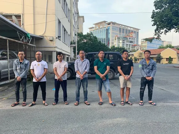 Nhóm đối tượng bị bắt giữ