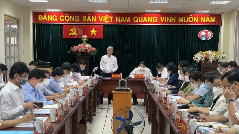 Đoàn công tác của UBND TPHCM làm việc với UBND quận Gò Vấp