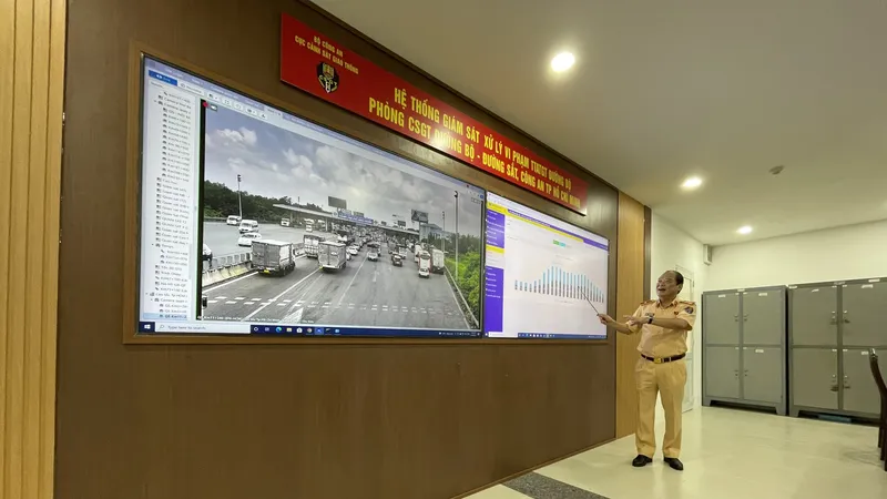 Camera giám sát xử lý vi phạm giao thông trên tuyến Quốc lộ 1A được đưa vào hoạt động