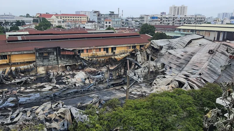 Hiện trường vụ cháy 