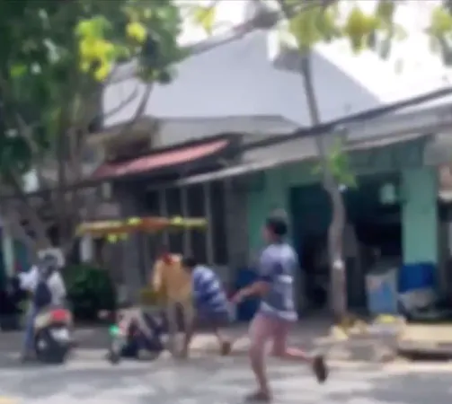 Hình ảnh vụ việc cắt từ clip
