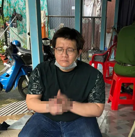 Nhâm Hoàng Khang lúc bị bắt
