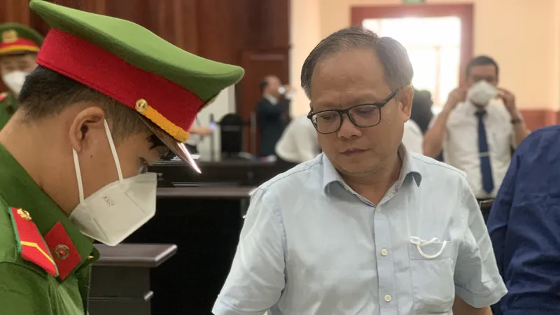 Ông Tất Thành Cang trong phiên xét xử trước đó. Ảnh: CHÍ THẠCH 