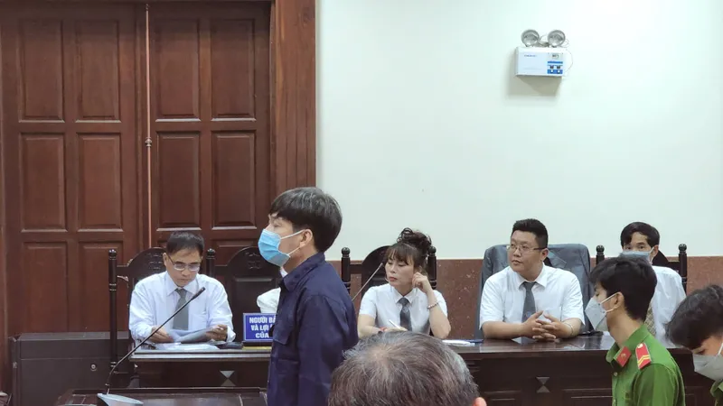 Bị cáo Nguyễn Hoài Nam tại phiên phúc thẩm. Ảnh: C.T