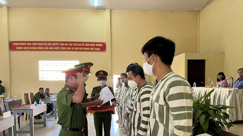 39 phạm nhân đủ điều kiện được giảm án, tha tù trước hạn dịp lễ 2-9