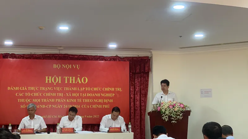 Quang cảnh buổi hội nghị. Ảnh: CHÍ THẠCH 