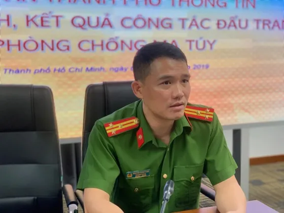 Đại tá Nguyễn Đăng Nam khi còn là Trưởng Phòng Cảnh sát hình sự (PC02), Công an TPHCM. Ảnh: CHÍ THẠCH 