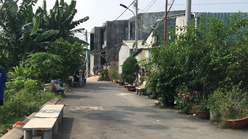 Hiện trường nơi nạn nhân nằm gục. Ảnh: C.T