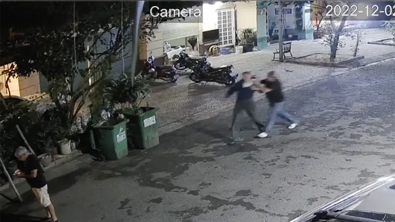 Hình ảnh vụ việc cắt từ clip