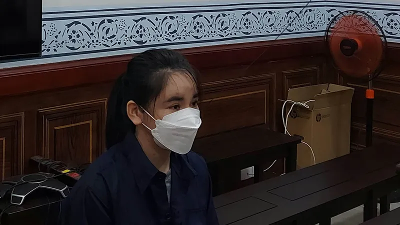 Bị cáo Lã Thị Anh tại tòa
