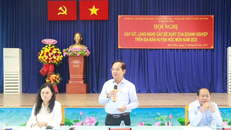 Lắng nghe, chia sẻ, tháo gỡ khó khăn cho các doanh nghiệp ở huyện Hóc Môn