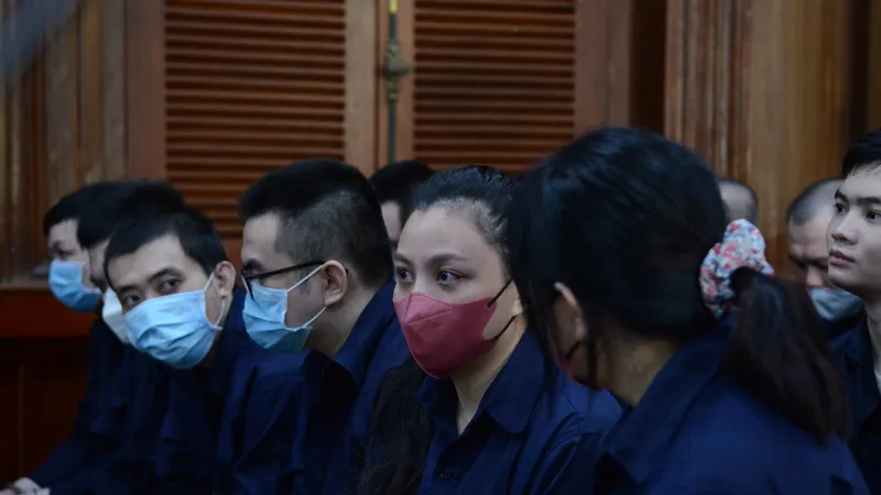 Các bị cáo tại tòa