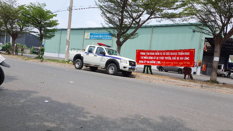 Công an có mặt tại TTĐK 50-01S
